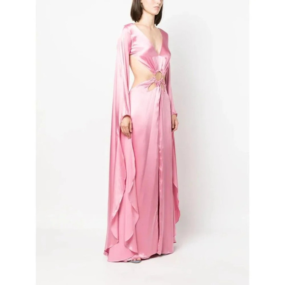 Cult Gaia Jasmin Gown in Shell Pink Small New Womens Long Maxi Dress - Picture 16 of 17